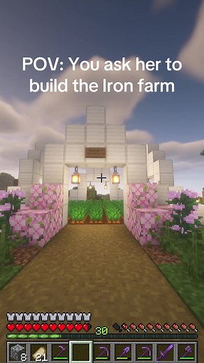How to Build an Iron Farm in Minecraft