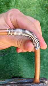 Remember this trick for bending copper pipes 👏🏻😱 Chinese technique | I am Barone
