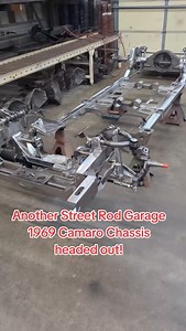 Another 69 Camaro Chassis headed out the door. We were the first company to produce a full frame chassis for the 67-69 Camaro almost 20 years ago. #chassisfab #hotrodshop #chassisfabrication #67camaro #68camaro #69camaro | Street Rod Garage SRG
