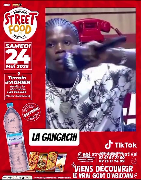 @LA GANGASHI 1111 sera à Abidjan StreetFood Festival ce samedi 24 mai aux Deux Plateaux Aghien pour tout djinzin!!! #abidjan #streetfood #festival