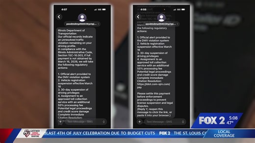 Illinois officials warn of text message scam targeting drivers