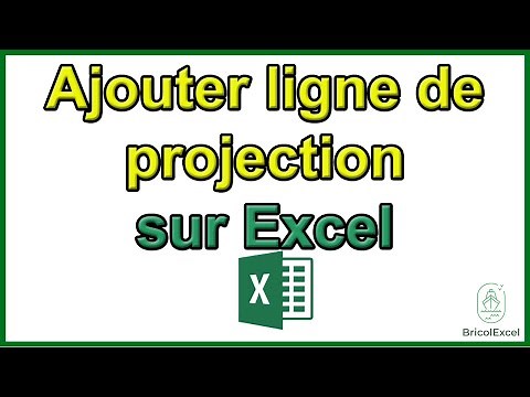 Comment ajouter ligne de projection Excel