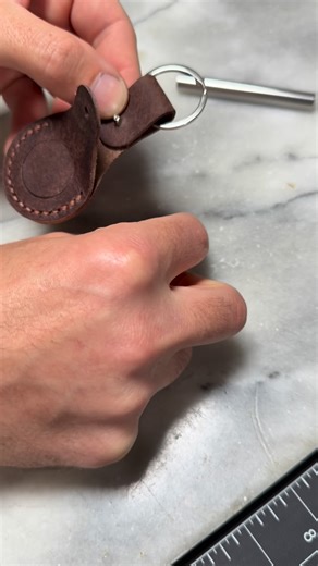 LeathermanJack on Instagram: "Attaching hardware #leatherasmr #leathercraft #leatherwork #leatherhardware #crafttools"