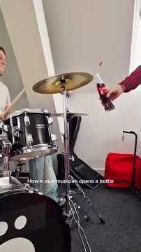 How a rock musician opens a bottle