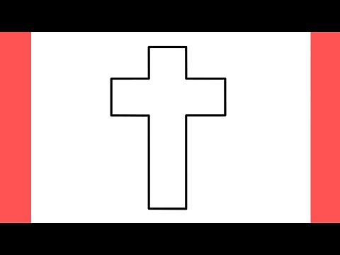 How to draw a cross easily step by step for beginners
