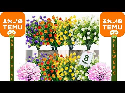 TEMU ARTIFICIAL FLOWERS REVIEW.