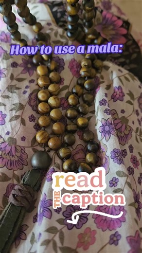 📿 How to use a mala 📿 Mala beads aren’t just beautiful; they’re tools for enhancing your meditation practice. 🧘‍♀️ Here’s how you can use them for meditation... also known as Japa Meditation: 1. Set Your Intention 🕊️: Find a quiet space, close your eyes, and set an intention for your meditation. 2. Choose Your Mantra (mind vehicle) 🎶: Pick a mantra that resonates with you. It could be a word, phrase, or sound that brings you peace or resonates on a deeper level. Popular choices include
