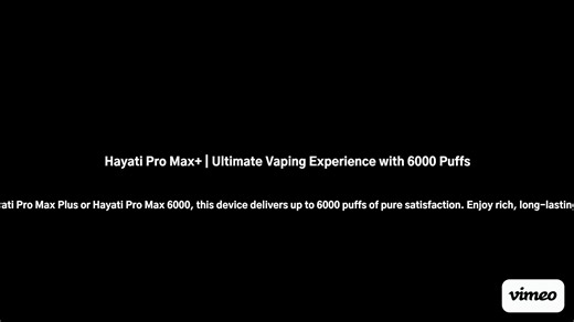 Hayati Pro Max+ | Ultimate Vaping Experience with 6000 Puffs