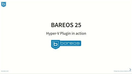 Bareos Hyper-V Plugin Demo | Backup and Full VM Restore | Bareos