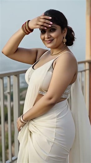 White Saree Magic Wear It Anywhere 🤍✨ #shorts #shortsfeed #trending #saree #viral #ai