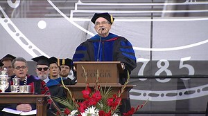“You’re going to reach heights that we, the faculty, have not climbed, you’re going to learn lessons that we have not taught, and you’re going to see vistas that we have not imagined." Dr. Charles S. Bullock, University Professor of Public and International Affairs, served as the Spring 2023 Graduate Commencement speaker. | University of Georgia