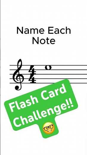 Treble Clef Note Naming Challenge