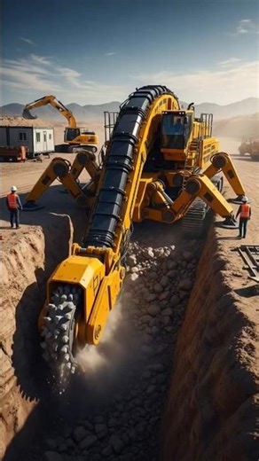 Giant Robotic Machine Drilling a Massive Underground Tunnel 🤯🚧