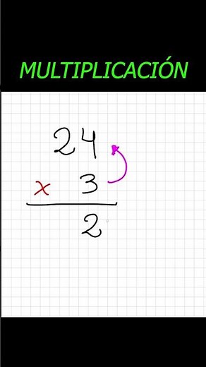 Multiplicación por 1 cifra paso a paso