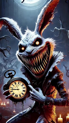 Creepy Horror Versions of Alice in Wonderland Characters