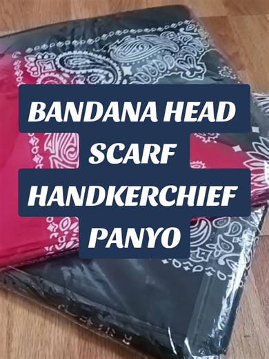 BANDANA HEAD SCARF HANDKERCHIEF PANYO #bandana #bandanaheadscarf #bandanapanyo #arigato31