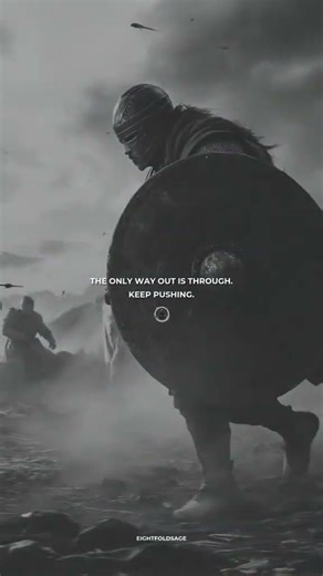 The only way out is through. motivation discipline... #Shorts #eightfoldpath