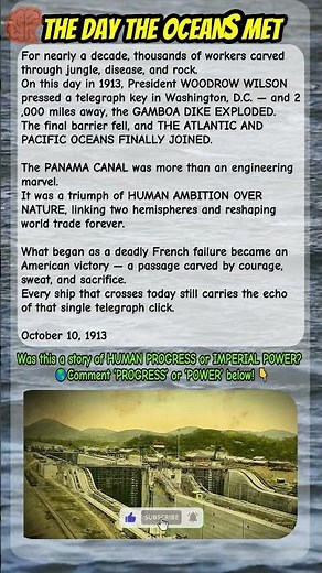 Why The Panama Canal Got Weird | Panama Canal Explosion of the Gamboa Dike (1913)