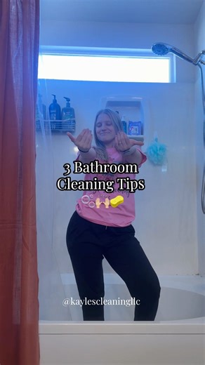 3 TIPS for BATHROOM CLEANING 🫧🧽 #clean #cleaningtips #bathroomcleaning