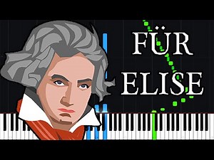 Für Elise - Ludwig van Beethoven [Piano Tutorial] (Synthesia) // Jonathan Morris