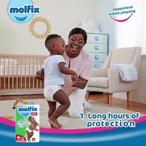 326K views · 6.9K reactions | All features come in one with Molfix Pants: 1. Long Hours of Protection 2. Super Absorbency 3. Wetness Indicator 4. Easy to wear, easy to remove. Molfix pants gives you an all in one solution for your diaper duties.  #MolfixRocks #MolfixCares #MoBabies #MoMums #ForTheNumberOneMumsOfNigeria #MolfixPants #MolfixHappinessMovements | Molfix | Facebook