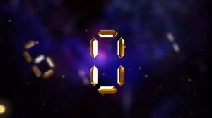 4K 3D high-tech futuristic colorful animation of digital countdown ten seconds background concept.Reverse counter from 10 to 0 glow text cinematic title.Count down to zero Motion Graphics.
