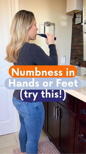 Does MS cause numbness or tingling in your hands/feet? You CAN retrain your brain to quiet it down—here’s how 👇 Numbness and tingling can make even simple tasks—like buttoning a shirt or walking barefoot—feel impossible. But here’s the good news: your brain CAN be rewired to quiet these sensations. 🧠 💥 It’s called desensitization. 💥 As a physical therapist who’s worked with thousands of people with MS, I’ve seen firsthand how desensitization can help reduce numbness and tingling. It’s a simp