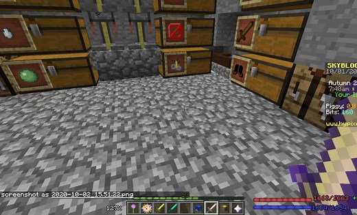 How to make an end stone sword in Minecraft Hypixel Skyblock
