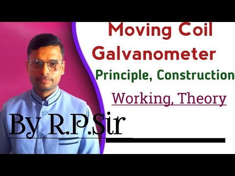 Moving Coil Galvanometer, its Principle, Construction and Working