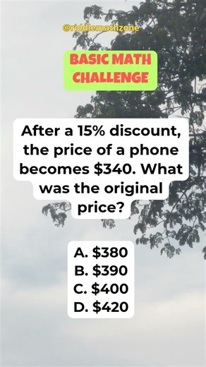 What was the original price #maths #riddles #brainteaser #shorts