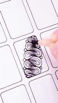 Day 15 — Puffle · Easy & Relaxing Zentangle ✨ #inktobertangles2025 #zentangleart