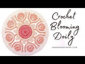 How to crochet Blooming Doily 💮