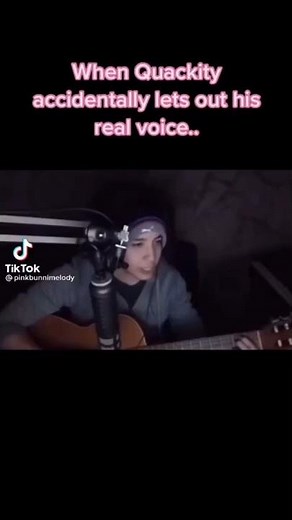 when quackity accidentally let's out his real voice