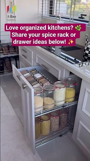 Perfect Kitchen Spice Rack & Drawer Organization Ideas | Smart Kitchen Storage Tips 🌿✨