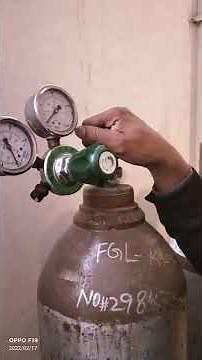 oxygen cylinder checking || for Hospital || How to check the pressure of oxygen cylinder