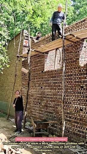 How Farmers Move Bricks to the Top Floor With a Single Shovel