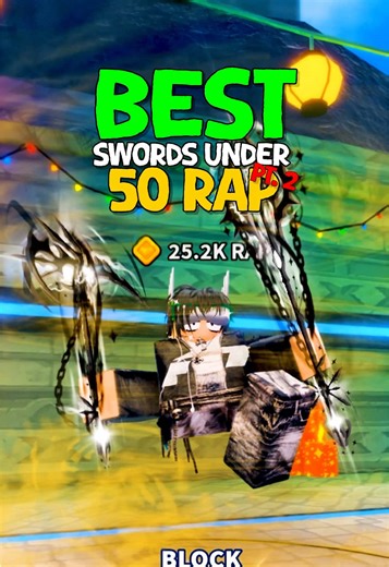 Best Swords Under 50 RAP In Blade Ball Pt.2 🔥⚔️ | #fyp #roblox #bladeball #trading #robloxgames