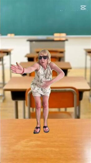 grandma dancing on a table