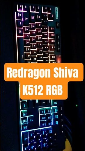 Redragon Shiva K512 RGB Backlit Membrane Wired Gaming Keyboard with Multimedia Keys