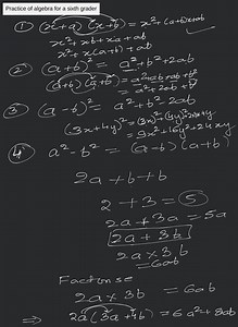 Practice of algebra for a sixth grader... | Filo