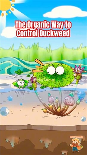 NEVER Use Chemicals: The Organic Way to Control Duckweed #shorts #duckweed