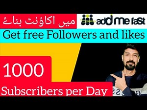 How to register, earn points and add tasks in AddMeFast | Get free YouTube Instagram Followers Likes
