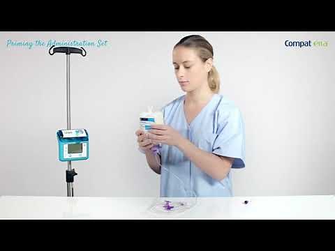 02 - Compat Ella Enteral Feeding Pump - Priming the administration set