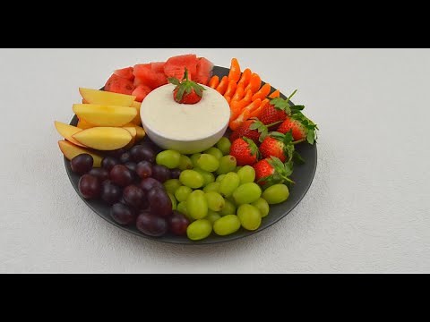 Yogurt Fruit Dip Recipe | 4-Ingredient Dipping Sauce | Healthy Refined Sugar Free Yogurt Dip