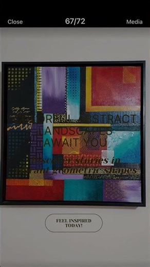 Colorful abstract landscapes await you