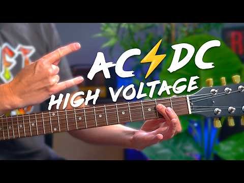 AC/DC - High Voltage Guitar Lesson Tutorial - all riffs inc SOLO!
