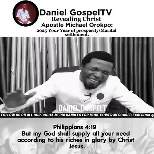 Prophetic declaration over 2025 (prt2)🔥🔥🔥 It shall be your year of Divine Prosperity and Marital settlement🙏🙏 #danielgospeltv #danielapiloko #ApostleMichaelOrokpo #DivineExperience #gospeltruth #encounterjesusministriesinternational #encounter