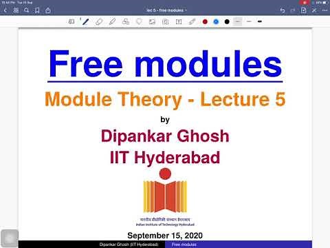 Module theory - Lecture 5 - Free modules