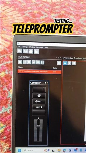 AV System Teleprompter Configuration – Final Test Video