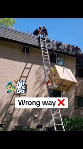 1.8K views · 3.4K reactions | How to lift an A/C condenser on the roof ️❌✅ Lifting a condenser on your back is irresponsible and dumb!! But it makes one hell of a video. ❌ Do not try this at work ever!!! Do it the right way ✅ #BocaRatonCoolingSolutions #DelrayBeachACFix #FloridaHomeCooling #StayCoolDelrayBeach #BocaLocalBusiness #DelrayBeachHomeServices #BocaRatonACService #DelrayBeachCoolingExperts #SouthFloridaRepairs #CoolingBocaRaton | Air We Go Air Conditioning | Facebook